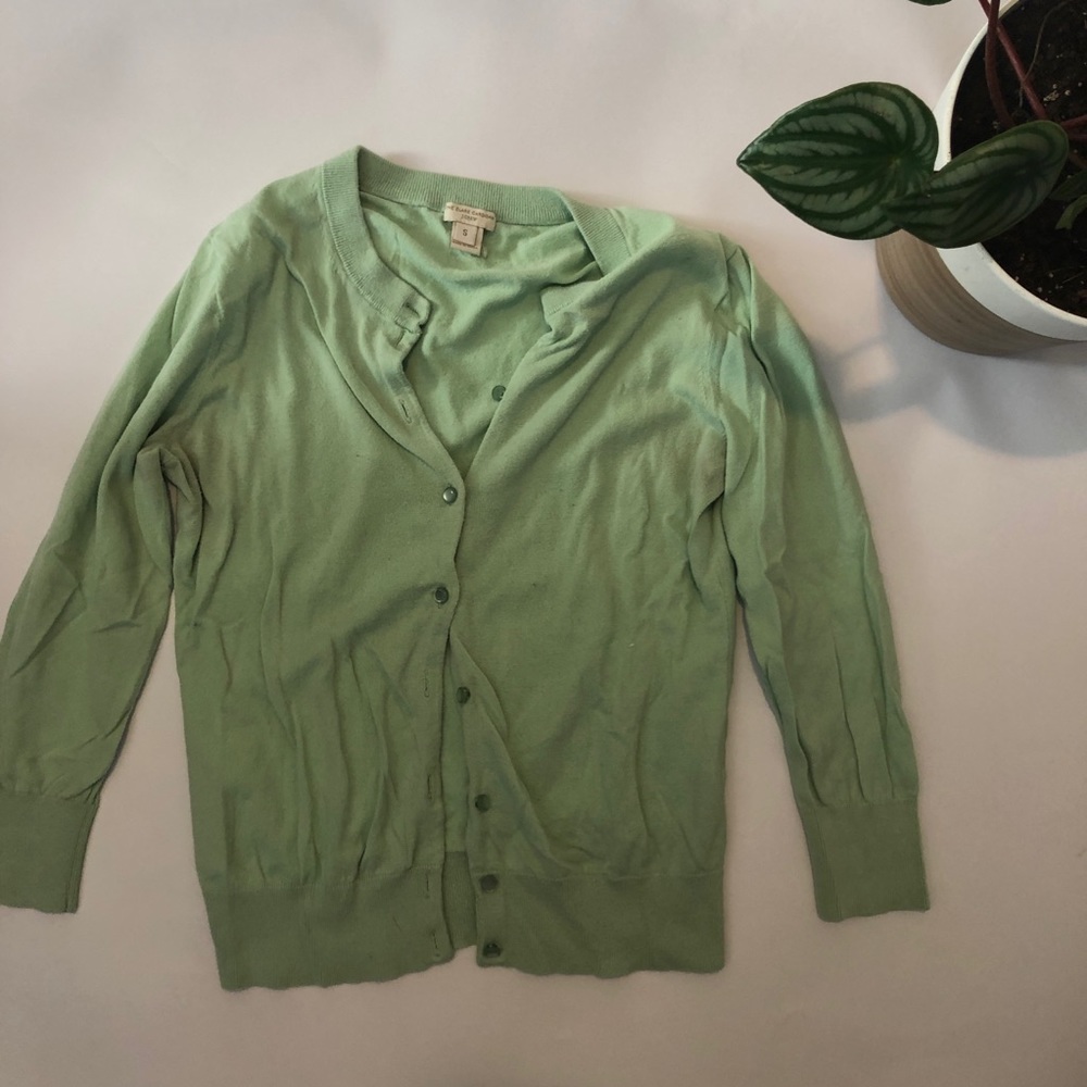 J. Crew Green Cardigan | S